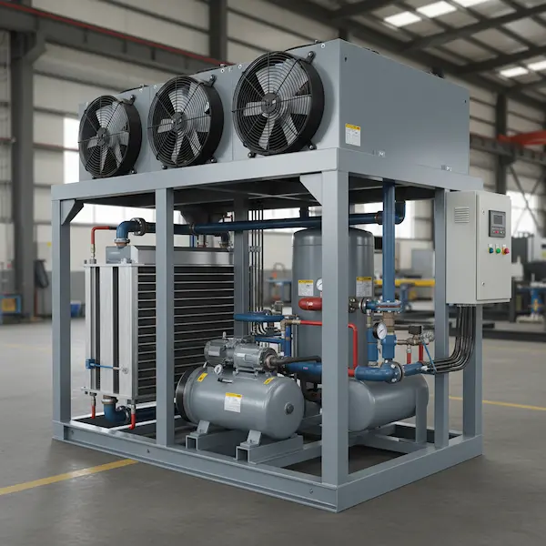 Internal Structure of Industrial Chillers