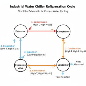 Refrigeration Cycle of Industrial Process Water Chillers