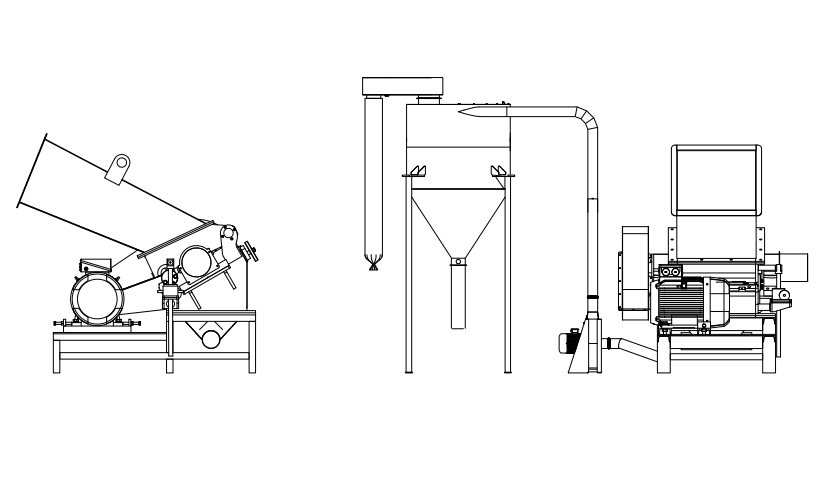 sheet crusher structure