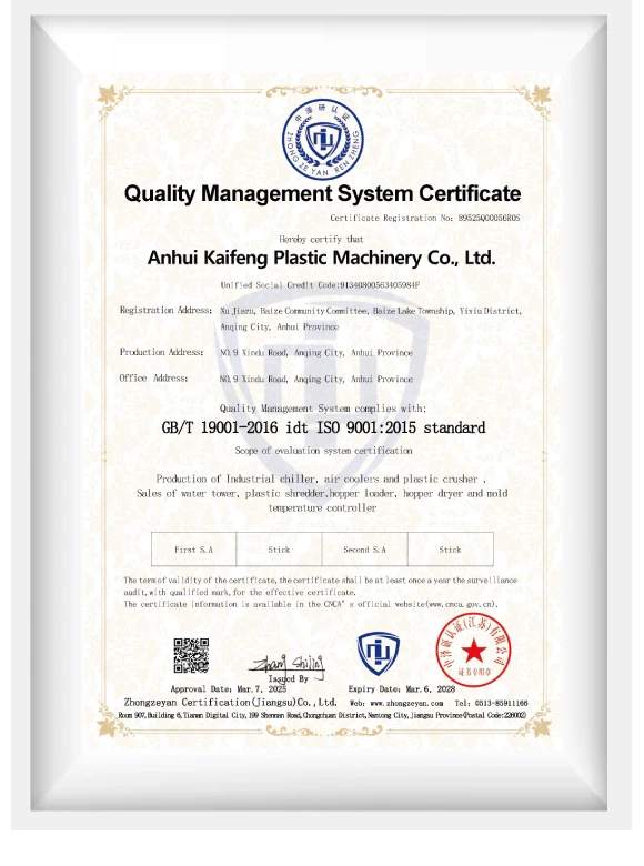kaifeng ISO Certification